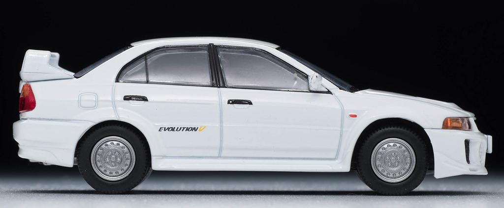 Tomica Limited Vintage Neo Scale Mitsubishi Lancer RS Evolution V White 1998 Model 1/64 LV-N187c (Finished Product)