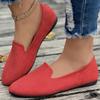 Large Size Shallow Single Shoes Women's Summer New Flat Bottom One Pedal Doudou Shoe Size Wish