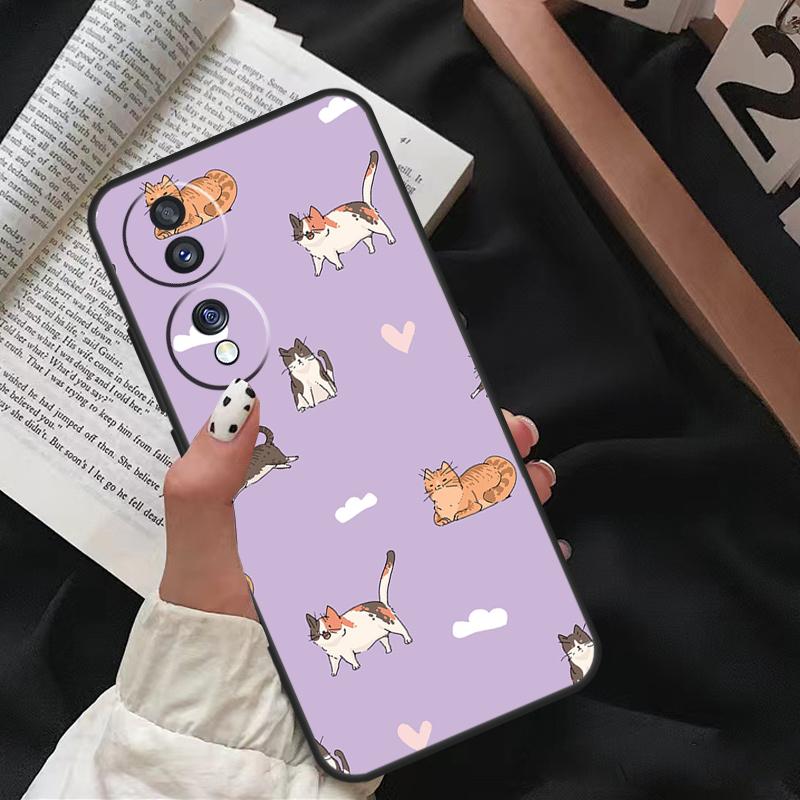 Забавный коллаж с котами Чехол для Honor 70 50 90 Lite 8X 9X X6 X7 X8 X9 Honor X8a X9a X7a X6a Magic 5 Pro Чехол