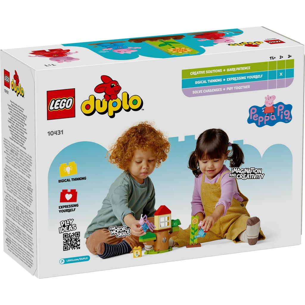 LEGO Duplo Peppa Tree House Toy Подарок на день рождения Блок Обучающий Рождество Мальчики Девочки Дети 1 и 1,5 года 2 года 4 года
