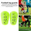 1 Pair Mini Soccer Shin Guards Letter Anti-slip Kids Teens Adults Players Miniature Shin Pads Protectors Football Games Protective Equipment