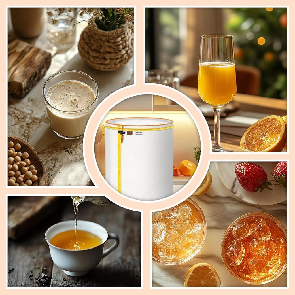 5-Gallon Mesh Filter Bags, 5 Pack Reusable Micron Bags With Pressing Screen & Storage Pouch, Fine Nylon Mesh Strainer Bag Set for 5 Gallon Bucket (25