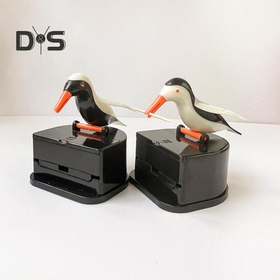 Диспенсер для зубочисток Bird, держатель для зубочисток Woodpecker, портативный, для домашнего офиса, ресторана, рабочего стола, автоматический органайзер для зубочисток, контейнер