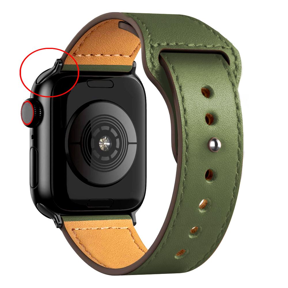 Leather strap For Apple watch band 44mm 45mm 49mm 40mm 42mm 46mm wristband correa bracelet iWatch series 8 9 10 11 SE 7 Ultra 3