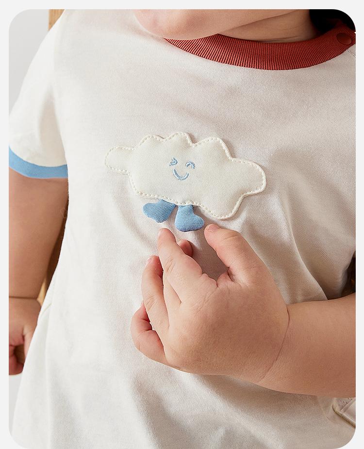 Pure Cotton Mini Balabala Children's Short-sleeved T-shirt