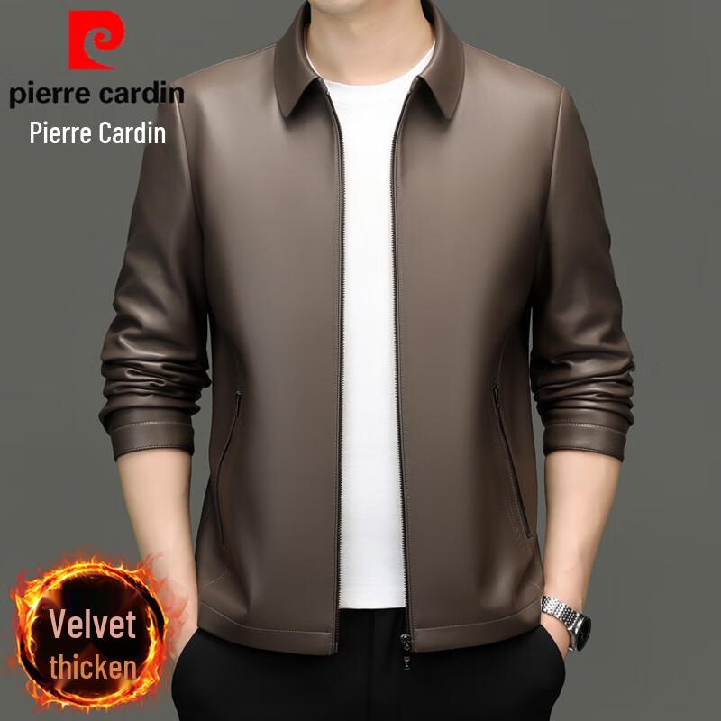 Pierre Cardin Мужская куртка в стиле business casual из искусственной ПУ кожи