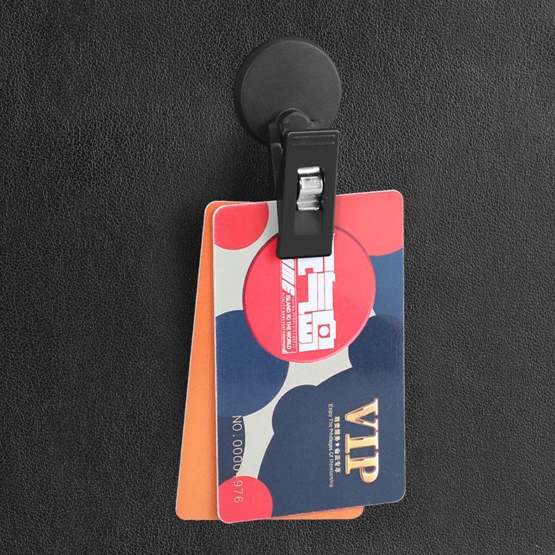 Car Card Holder Car Practical Supplies Car Multi-function Adhesive Business Card Bill Storage Clip Car Portable Storage Clip
