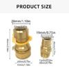 Brass Quick Connecting Fittings Gas Appliance Connector Suitable for Propane/Natural Gas with Multiple Adapter Options