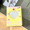 Kawaii Kitten Pattern 3-Inch Small Card Storage Book Cute Portable Photo Album Detachable Loose-Leaf Card Storage Bag Gift