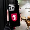 Ударопрочный чехол для телефона с флагом паспорта Грузии для iPhone 17 Air 16 16E 15 Pro Max 14 Plus 13 Mini 12 Задняя крышка Anti Fall Fundas