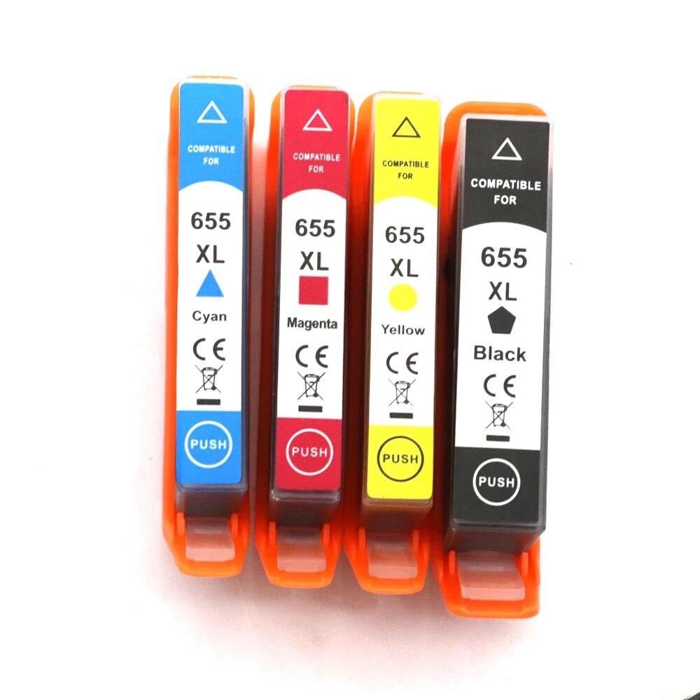 Новый картридж 655 655XL, совместимый с картриджем HP Deskjet Ink Advantage 3525 4615 4625 5525 6520 6525
