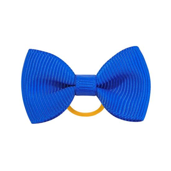 Puppy Dog Hair Bows with Rubber Bands Handmade Small Bowknot Dog Hair Accessories Pet Grooming Supplies