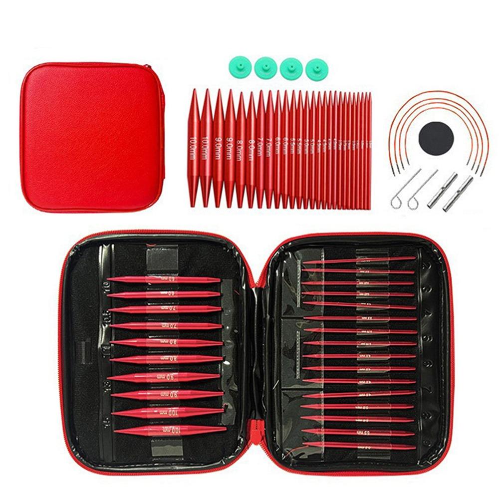 Набор спиц для вязания ручной работы Съемный чехол для вязания крючком для носков Шарфов Перчаток Свитеров