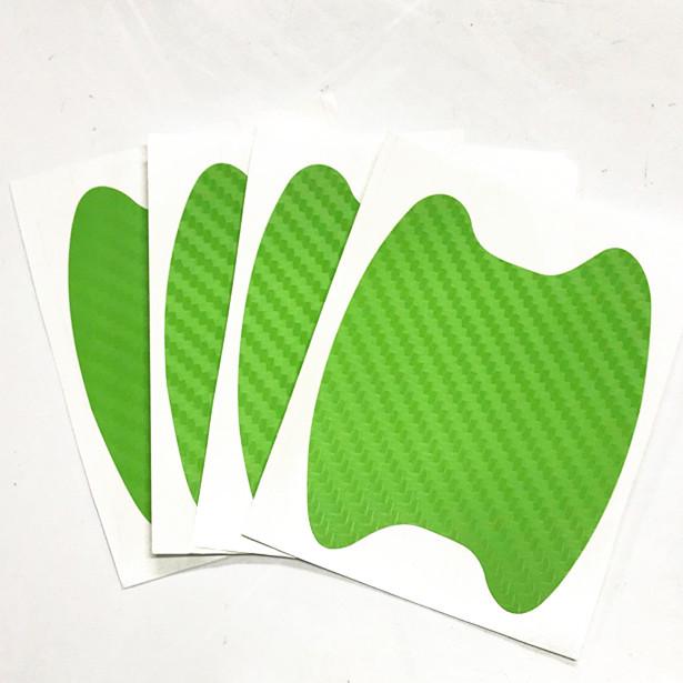 Защитные наклейки на ручки дверей автомобиля из углеродного волокна, набор из 4 штук