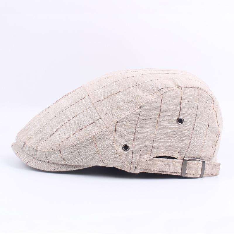 Peak Chasing Wolf Мужская и женская тонкая полосатая кепка-берет с дышащим отверстием Осенняя шляпа от солнца