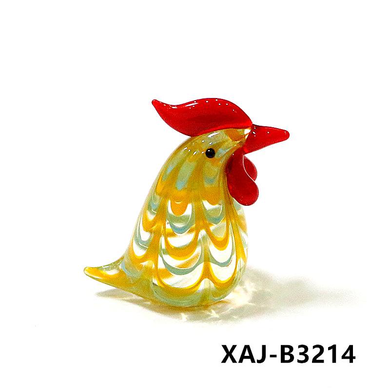 Easter Decor Kawaii Glass Chick Ornaments Cute Animal Mini Figurine for Diy Fairy Garden Dollhouse Home Desk Decoration Supplies