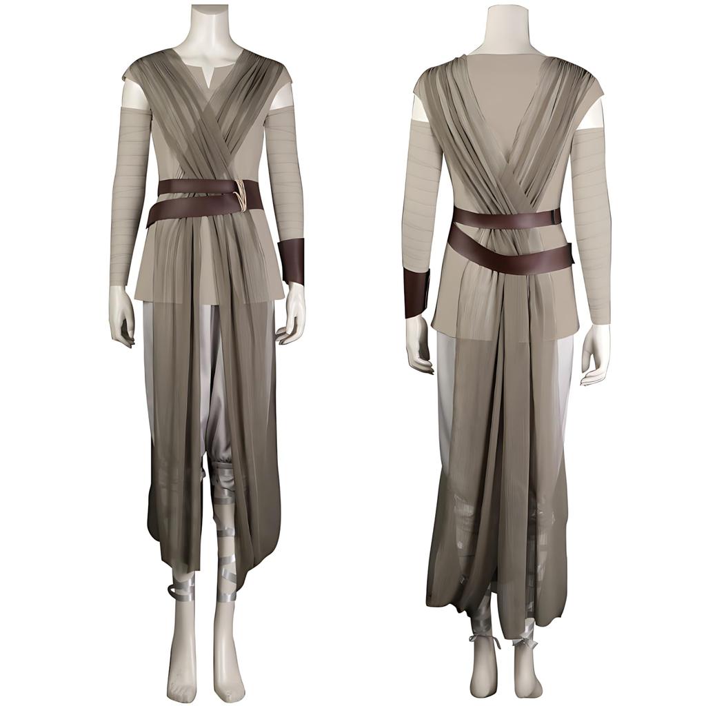 Elf Forest Rey Skywalker Cosplay Costume, Gray, Star Wars, for Photoshoots, Cosplay Costume, Size L