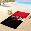 Пляжное полотенце с принтом AC Milan, Большое, Мягкое, Быстросохнущее, для Пляжа, Кемпинга, Плавания
