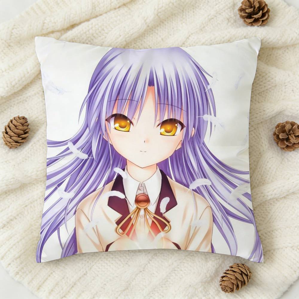 Tachibana Kanade Doublesided Printed Square Decorative Cushion Cover for Sofa Living Room Home Decor