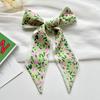 Long Silk Scarf, High-end New Versatile Hair Tie Streamer, Atmosphere Ribbon, Spring and Summer Decorative Scarf, Tied Bag Streamer