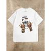 Mysterious Masked Head Like Summer Men's T-shirt Printing Comfortable Leisure, Summer Round-necked Loose Short-sleeved Elastic S