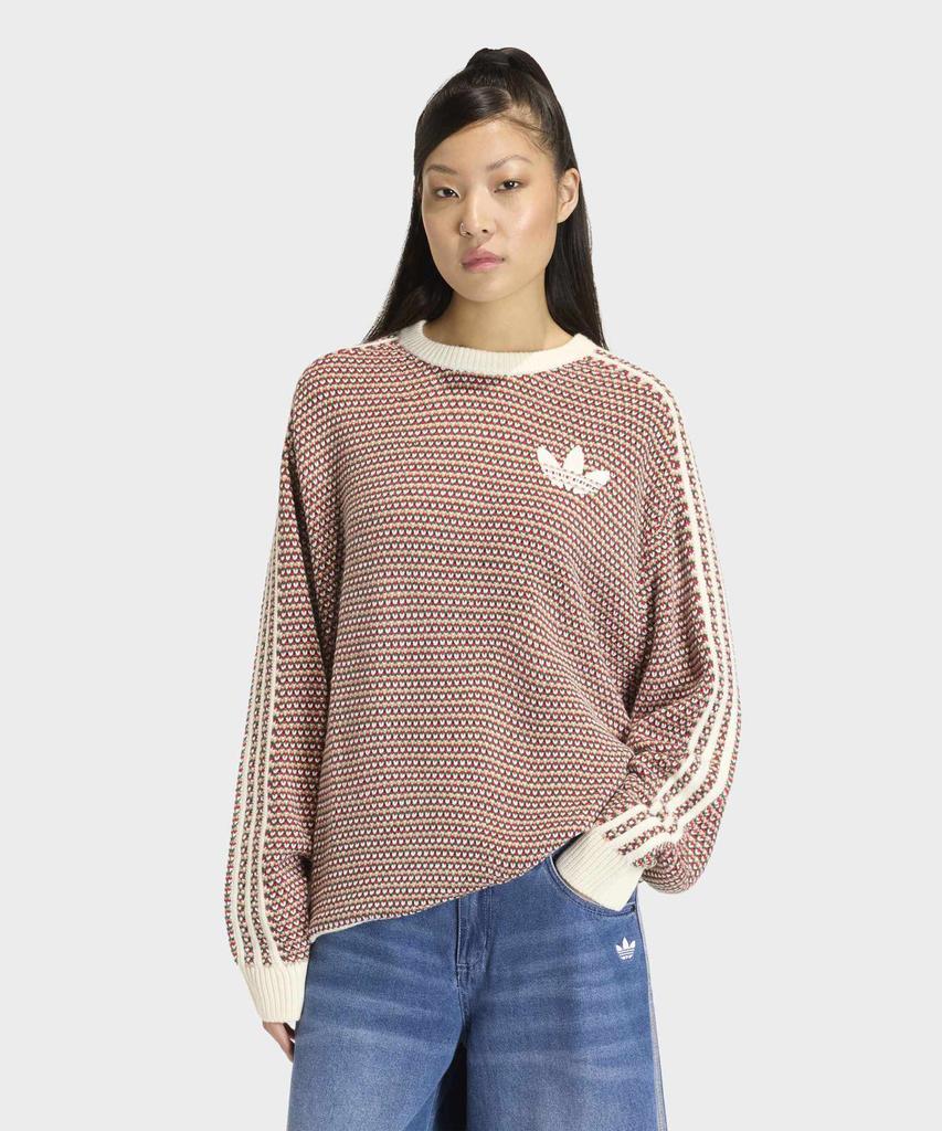 Вязаный свитер Adidas Holiday Pack - Красный / Kq6291