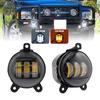 3.5" Inch 40W LED Fog Lights DRL 6500K White for Jeep Wrangler JK