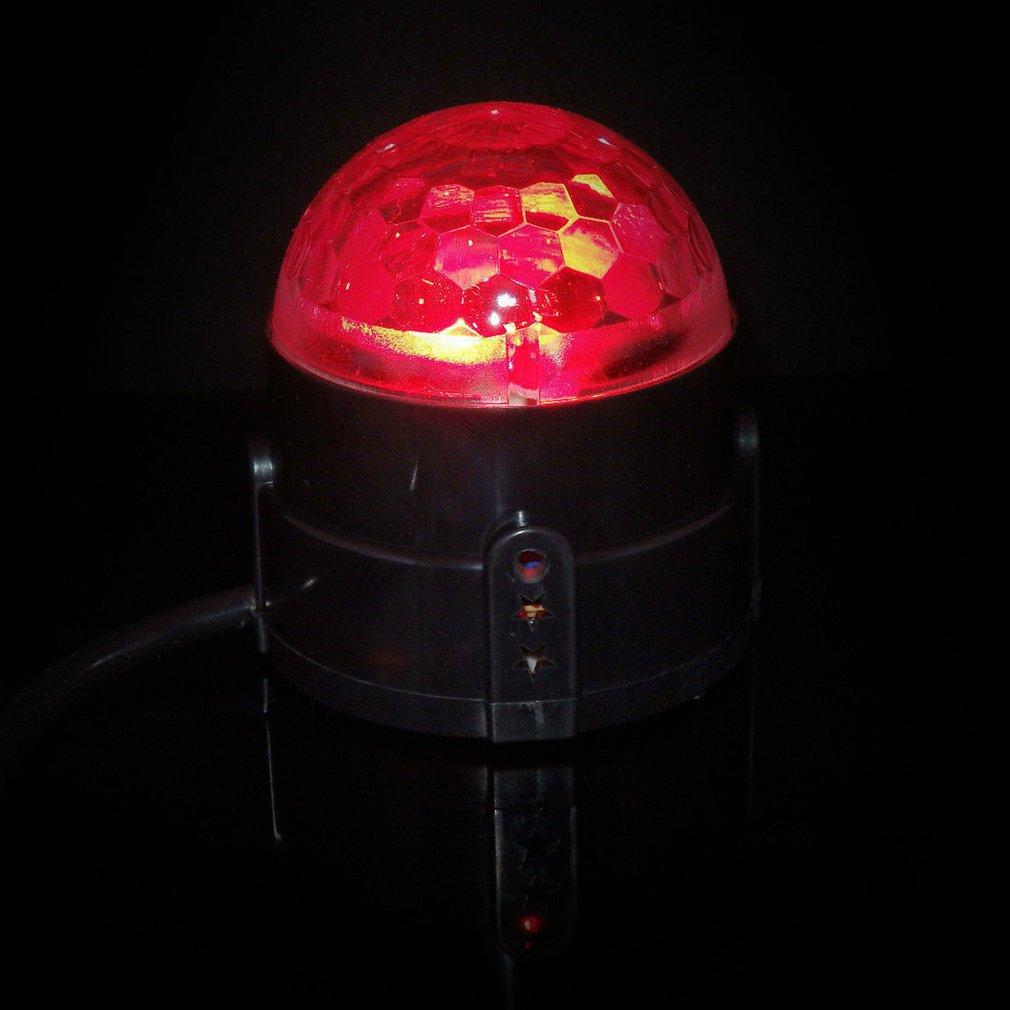 Голосовое управление RGB светодиодные сценические лампы Crystal Magic Ball звуковое управление лазерный сценический эффект свет вечеринка диско клуб DJ свет Прямая поставка