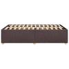 Bed Frame without Mattress Dark Brown 120 x 200 cm Fabric