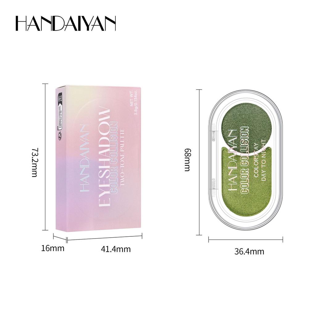 Two-color Powdered Eyeshadow Matte Brightening Water Light Pink Cream Cheek Thin Flashing Eyeshadow Waterproof Sexy Eye Makeup