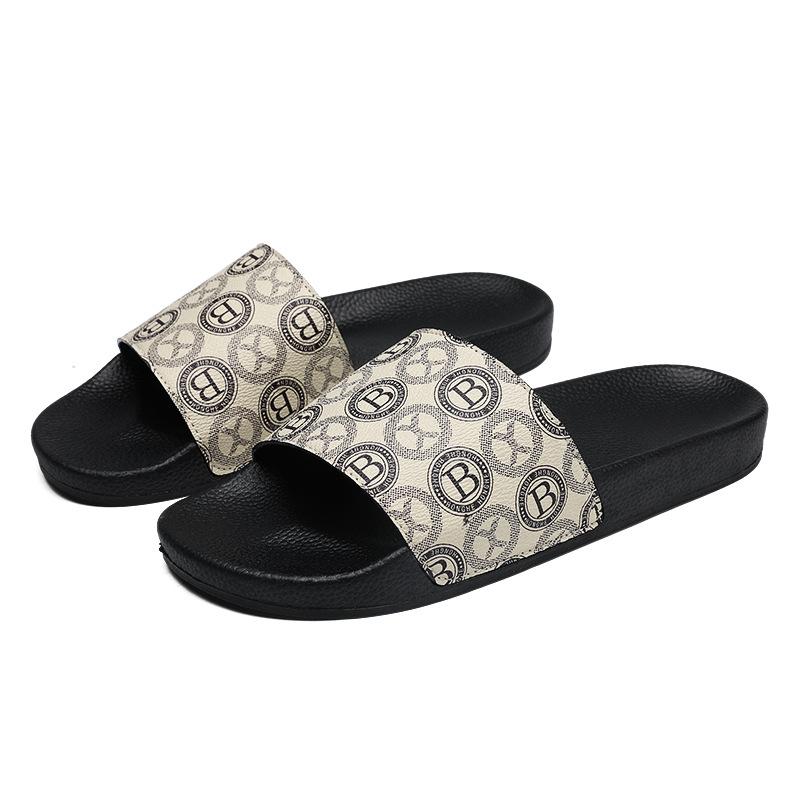 2025 New One-word Slippers Men's Outdoor Sandals Indoor Home Korean Version Non-slip Home Slippers Slippers