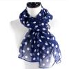 Wraps Chiffon Scarf Neckerchief Hijab Scarf Silk Scarf Polka Dot Scarf Ladies Women's Scarves Shawl