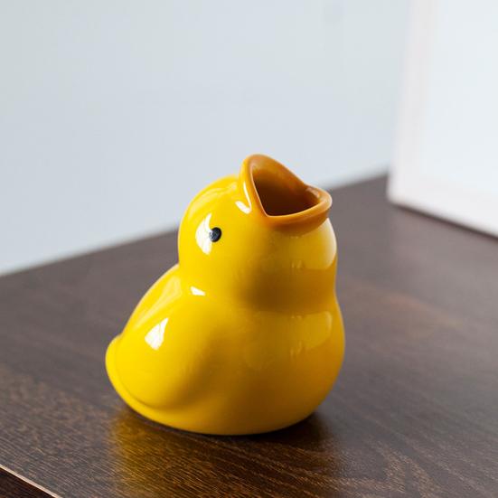Cute Duck Toothbrush Holder High Durability Easy To Clean Animal Shaped Toothbrush Storage Rack Bathroom Decoration