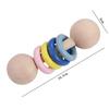 Wooden Musical  HandBell Rattle Toy Educational Wooden Rings Musical Instruments Toy  Baby Toddler
