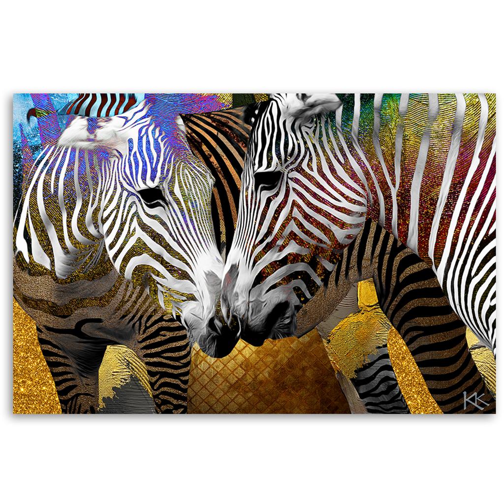 Canvas print, Abstract zebra animals