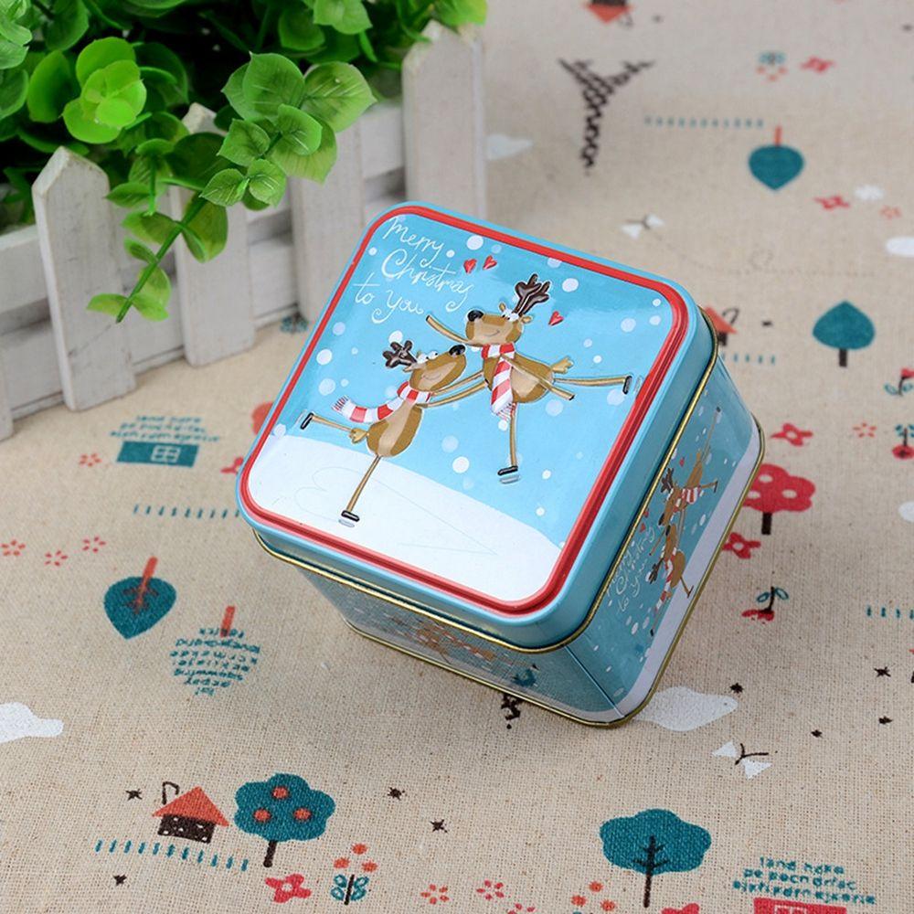 Christmas Ornaments Tin Box Gift Box Storage Box Candy Box Christmas Supplies Christmas Decorations