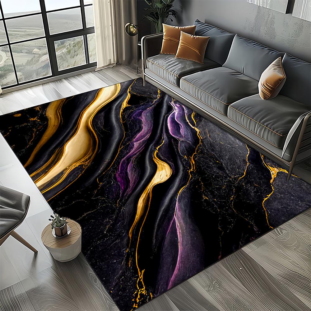 27 Стиль Новая Мода Мрамор Черный Белый Золотой Камень Ковер Коврик для Гостиной Спальни Дома Украшение Дивана, Нескользящий Напольный Коврик