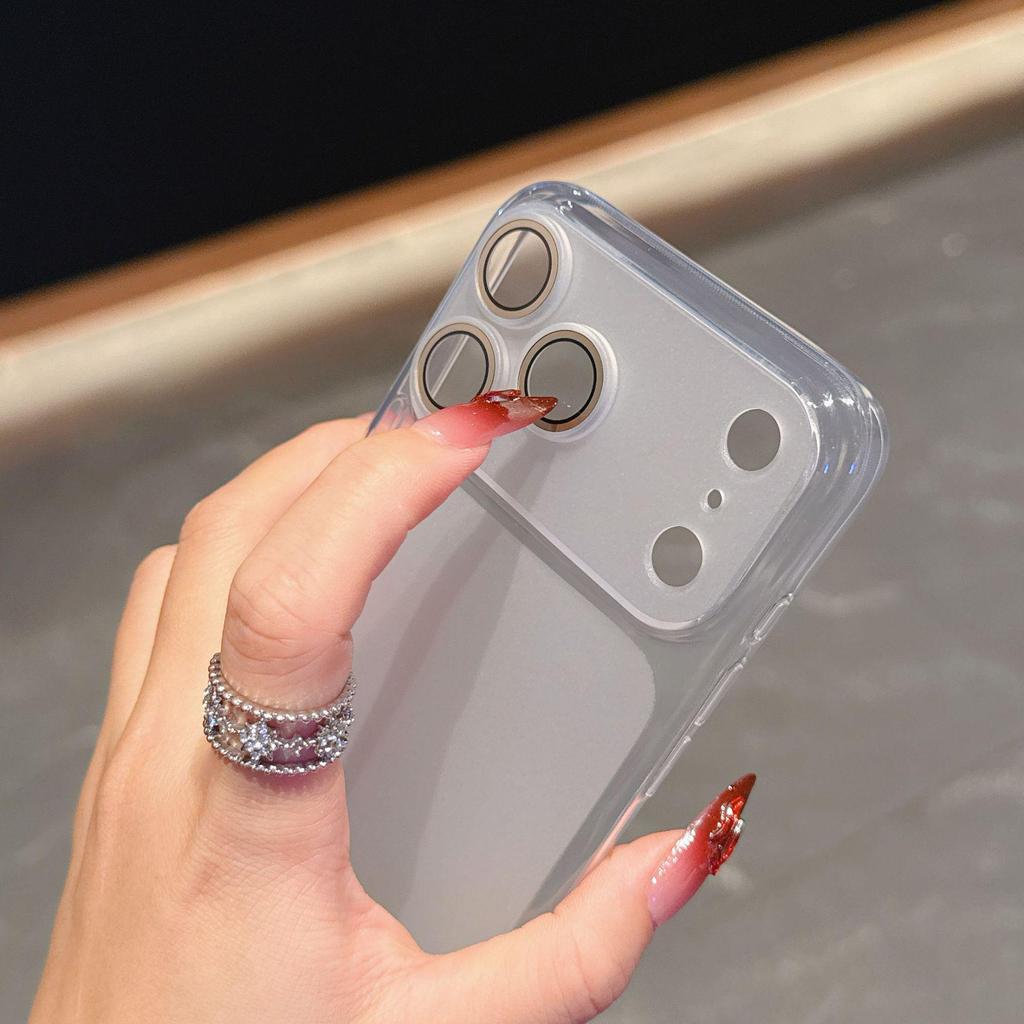 Ультратонкий матовый чехол и защита для объектива для iPhone 17 Pro Max с полным покрытием, мягкая защита