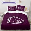 Broncos Forever Bedding Quilt Set Quilt Cover Pillowcase Home Decoration Birthday Gift (1 * duvet cover + 2 * pillowcase, without core)