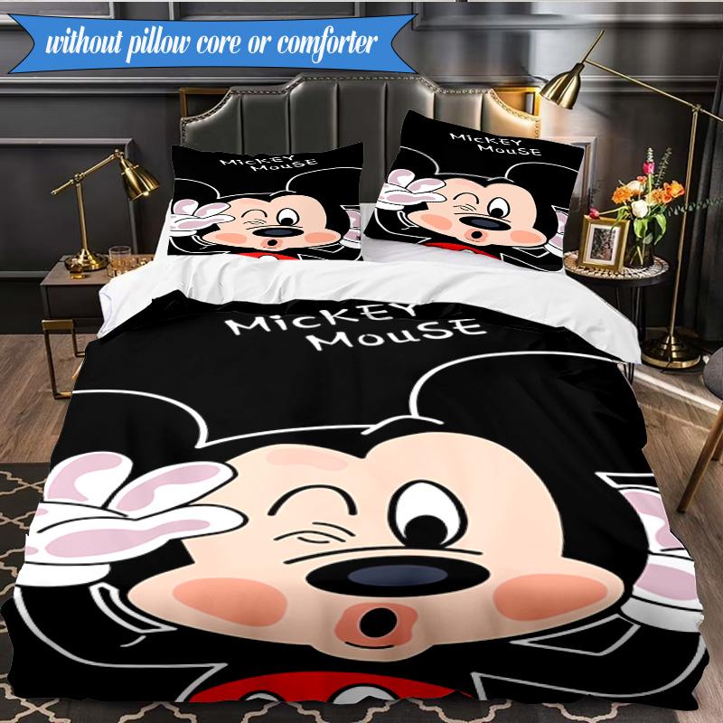 Yellow Bear abd Friends 3pcs K-pop music group Bedding set,Ideal for Bedroom, Dormitory,Including Duvet Cover And 2pcs Pillowcases,Fan gifts