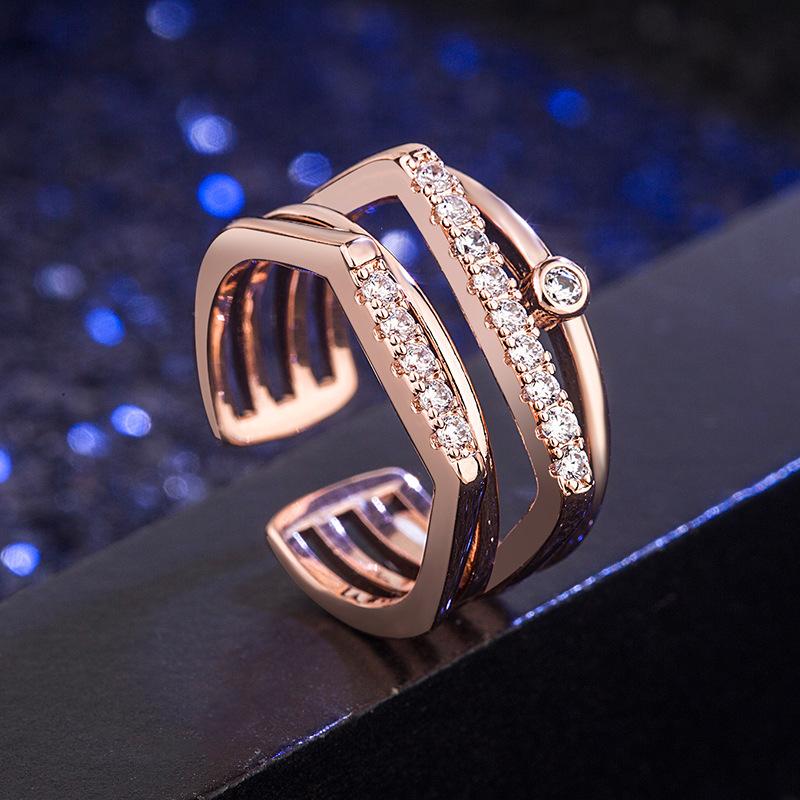 Классическое кольцо Lindon из медного сплава с цирконом, женские ювелирные изделия, свадебный подарок, вечеринка