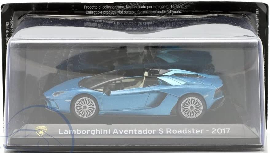 Lamborghini Aventador Mini Car 1/43 LAMBORGHINI AVENTADOR S Spider 2017 (Blue Metallic) with Case