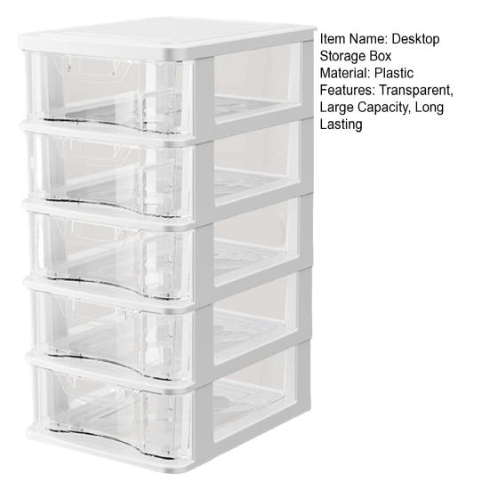 Ящик для хранения косметики, прозрачные принадлежности для спальни с ручкой, ящик для хранения мелочей, контейнер, прочный контейнер для хранения предметов