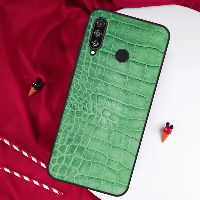 Чехол с принтом под крокодила для Huawei Nova 7i 8i 11i 12i 12s 10 9 SE Y90 Y60 Y70 Y72 Y61 Y91 P60 Pro P30 P40 Lite