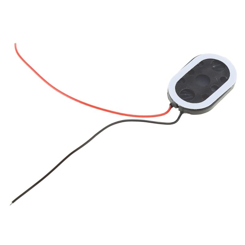 Pack of 2pcs Portable Speaker Mini Audio 2415 8ohm 1W Loudspeaker with Cable Black for Notebook DIY Modification