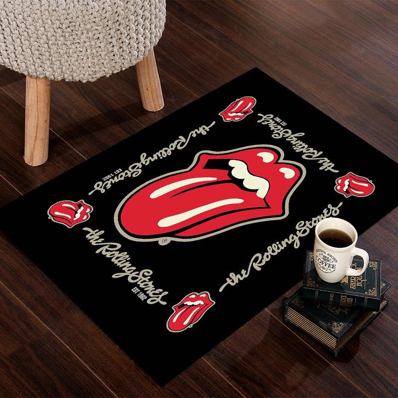 Rolling Stones Rock band Carpets and Rug 3D Printing Carpet Floor Mat Living Room Bedroom Large Area Soft Carpet-JM005