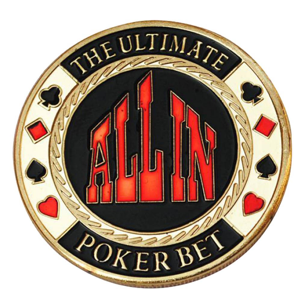Элегантная кнопка для покера Защитная защита для покерных карт Металлическая фишка Монета Кнопки для шайбы дилера Кнопка большого блайнда Кнопка малого блайнда