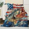 Fish Blanket Adult Gift Decoration Gift Sofa Bed Living Room Flannel Sunflower Throw Blanket Soft Warm Light Comfortable