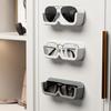Sunglass Storage Rack Wall Mounted Glasses Holder Self-adhesive Shower Stand Wardrobe Storage Shelf Plastic Creative Dispayer