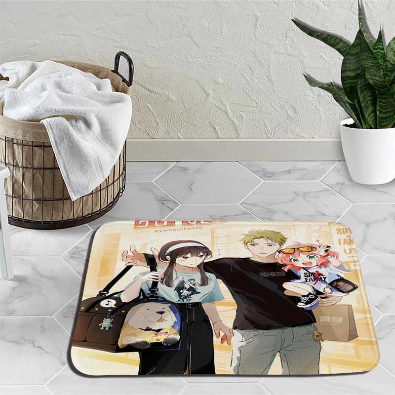 Семейный прикроватный коврик Spy X Anya Forger, дверной ковер Loid Yor Forger, мультяшный напольный коврик для гостиной, тапис, украшение, гобелен
